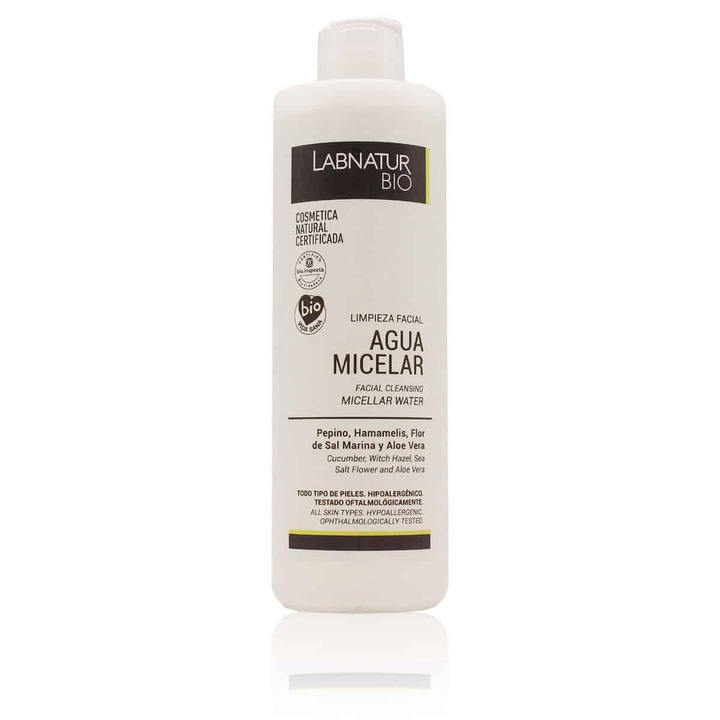 Micellás víz aloe verával és uborkával, természetes, vegán, 300 ml, Labnatur Bio
