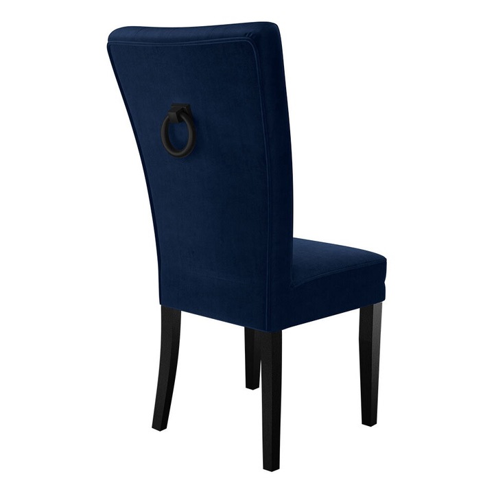 Scaun Makore + ciocanitor, MIRJAN24, negru + bleumarin + negru Ciocanitor, 51x63x100 cm