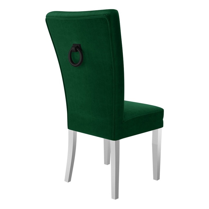 Scaun Makore + ciocanitor, MIRJAN24, alb + verde + negru Ciocanitor, 51x63x100 cm