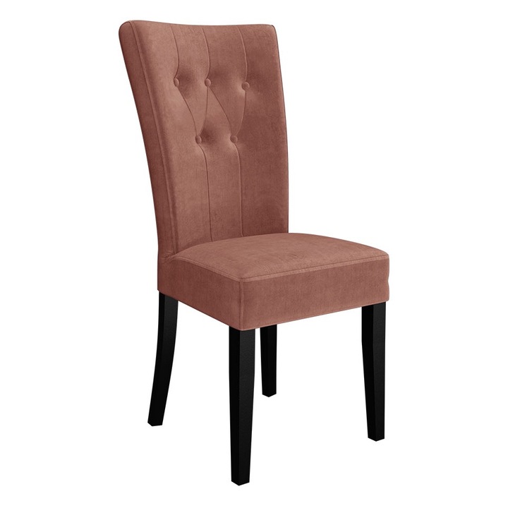 Scaun Makore, MIRJAN24, negru + roz, 51x63x100 cm