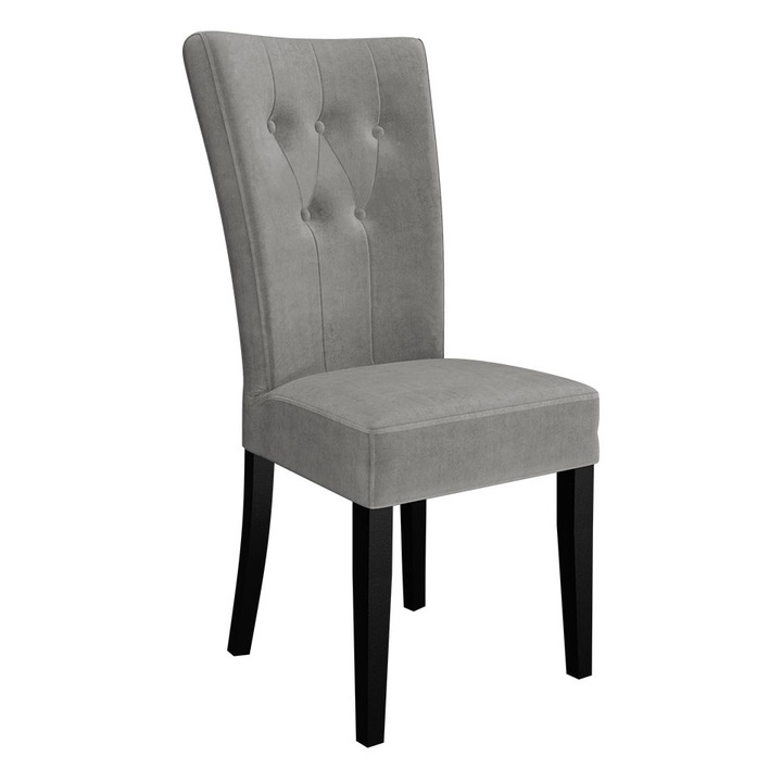 Scaun Makore, MIRJAN24, negru + gri, 51x63x100 cm