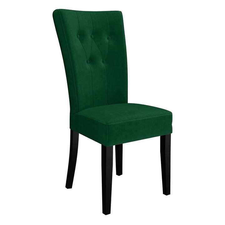 Scaun Makore, MIRJAN24, negru + verde, 51x63x100 cm