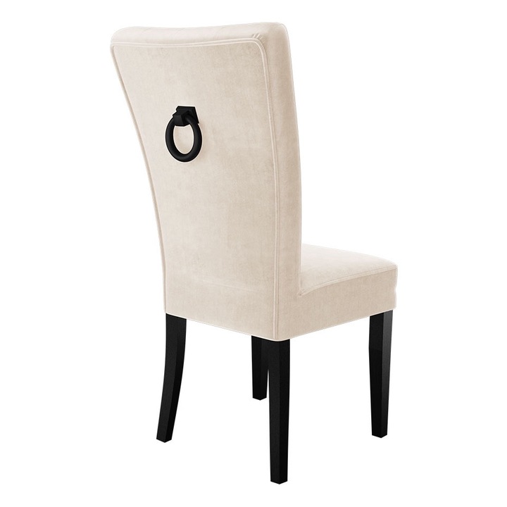 Scaun Makore + ciocanitor, MIRJAN24, negru + bej + negru Ciocanitor, 51x63x100 cm