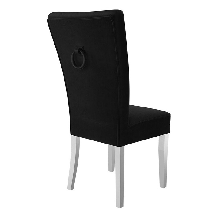 Scaun Makore + ciocanitor, MIRJAN24, alb + negru + negru Ciocanitor, 51x63x100 cm