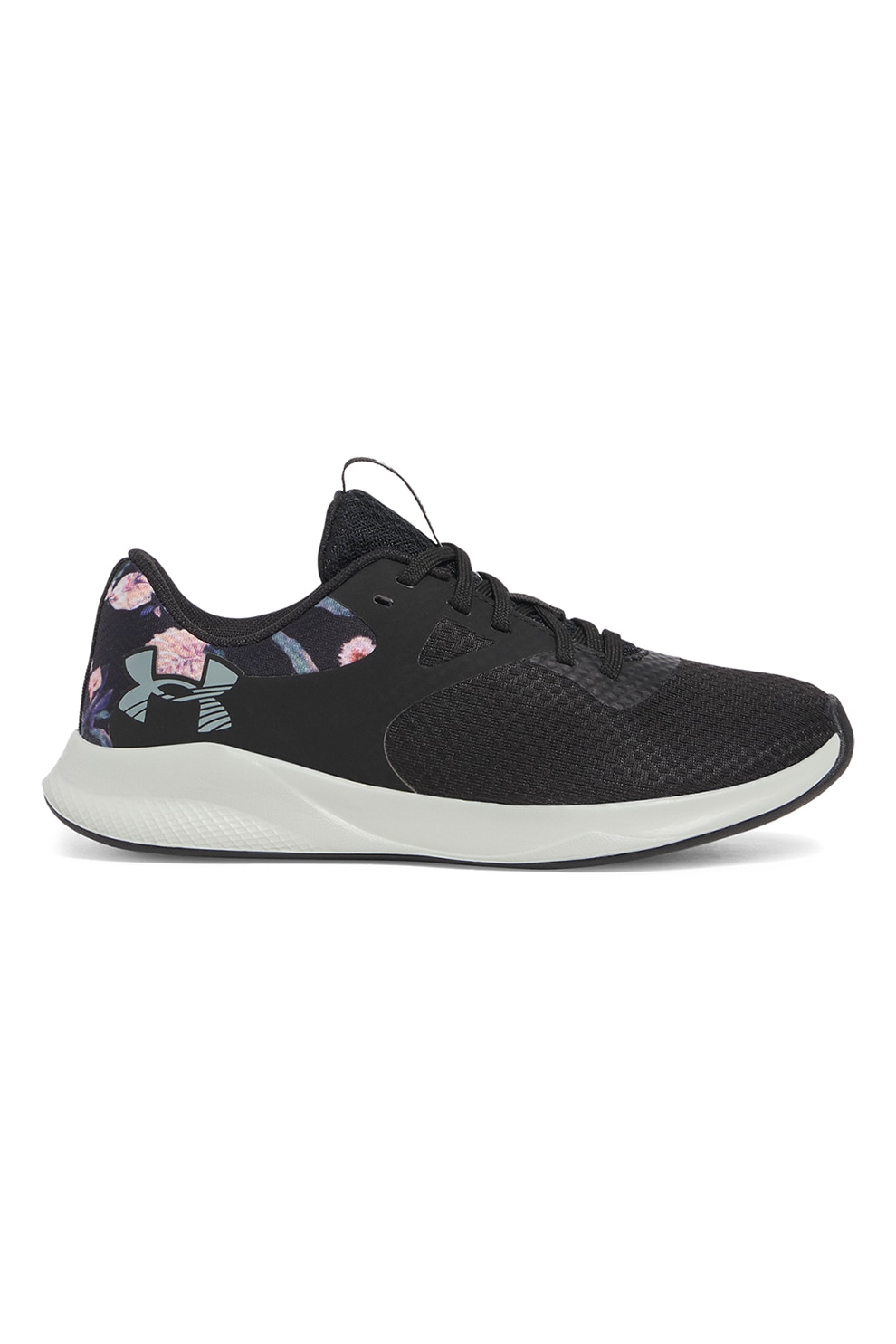 Under Armour, Pantofi din material textil cu garnituri din material sintetic, pentru fitness Charged Aurora 2, Negru, Roz deschis, 8.5