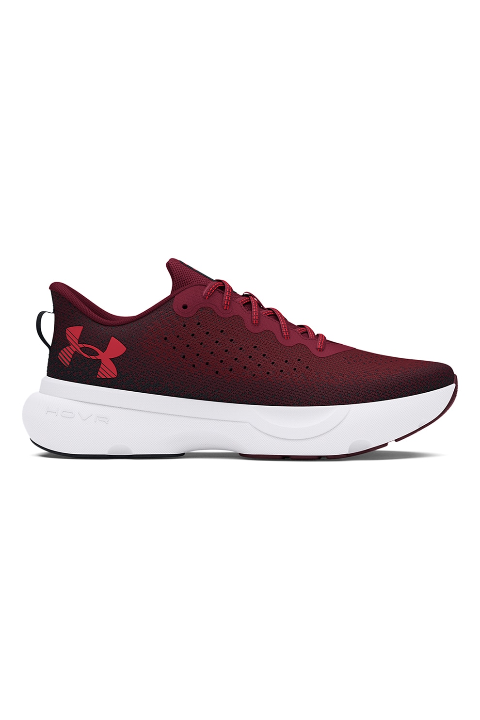 Under Armour, Pantofi din tricot pentru alergare Infinite, Visiniu, Negru, 9.5