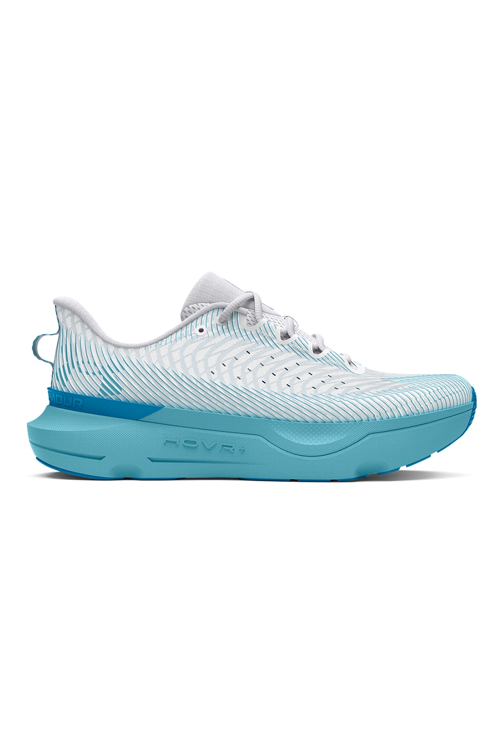 Under Armour, Pantofi pentru alergare Infinite Pro Fire & Ice, Alb, Albastru aquamarin, 11