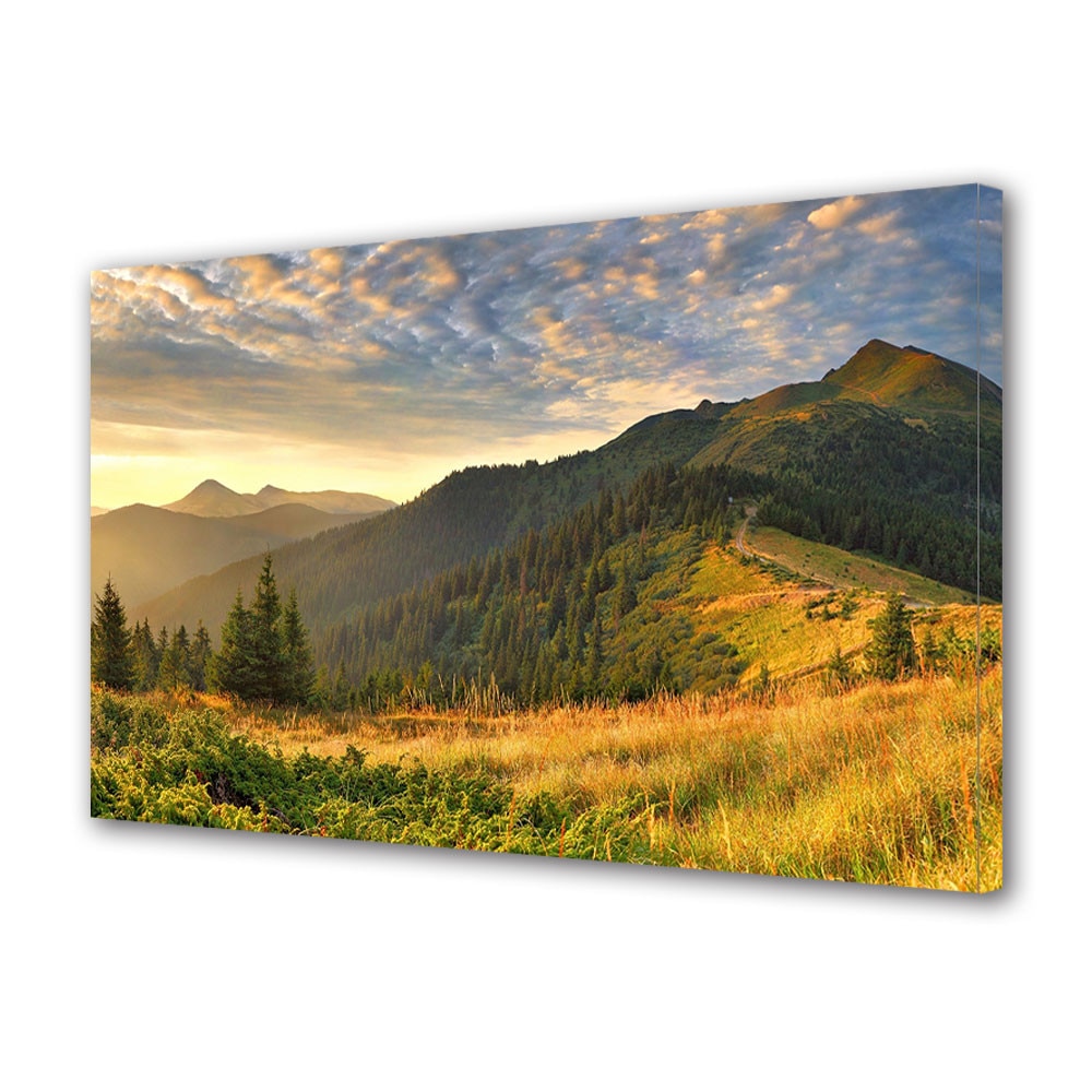 Tablou Canvas Peisaj de Toamna cu Drum spre cabana, 40 x 60 cm