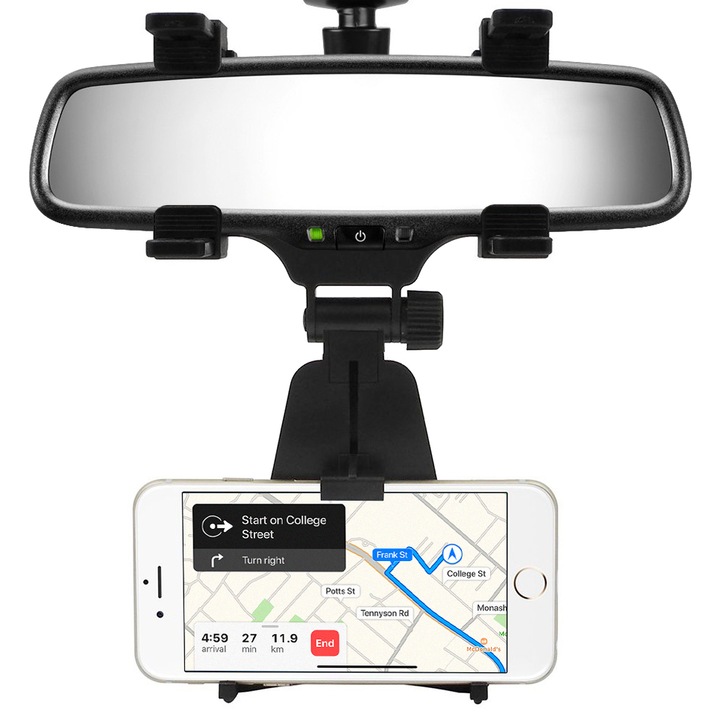 Поставка за смартфон за кола за огледало за обратно виждане