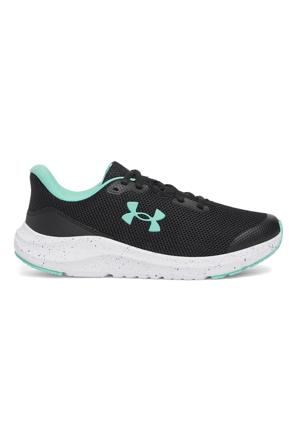 Under Armour, Pantofi cu segmente din plasa, pentru alergare GGS Pursuit 4, Verde, Negru, 37.5 EU
