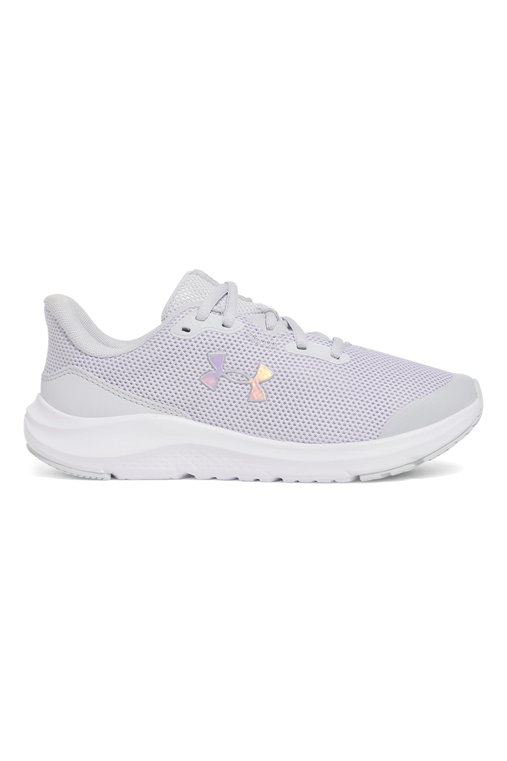 Under Armour, Pantofi cu segmente din plasa, pentru alergare GGS Pursuit 4, Gri deschis, 38 EU