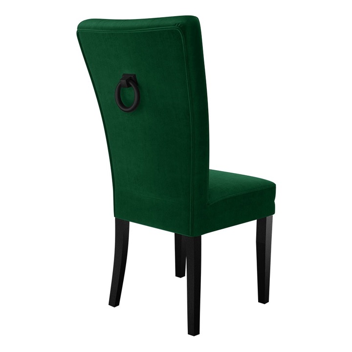 Scaun Makore + ciocanitor, MIRJAN24, negru + verde + negru Ciocanitor, 51x63x100 cm