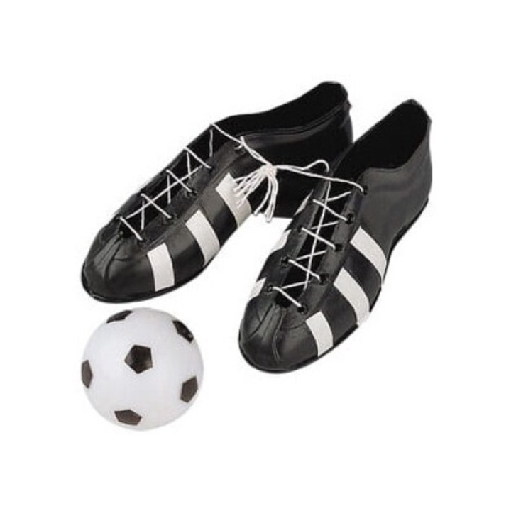 Set decoratiuni tort, Modecor, ghete/minge fotbal, plastic, 10x4cm
