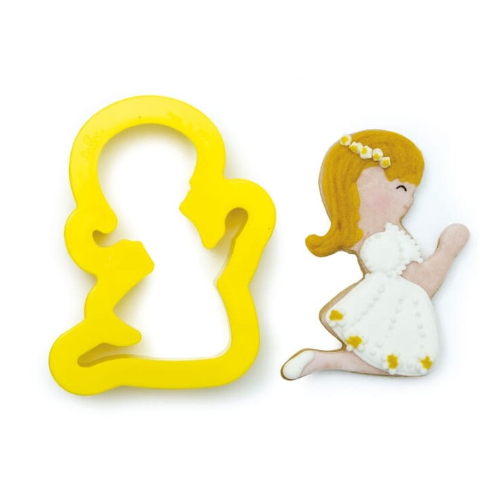 Форма за сладки, Decora, момиченце, 8,5 см, за Първо причастие