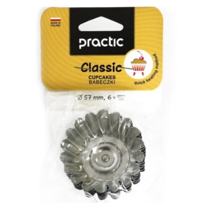 Set forme metalice pentru babecuri Practic, 6 buc, 3,4x5,3cm