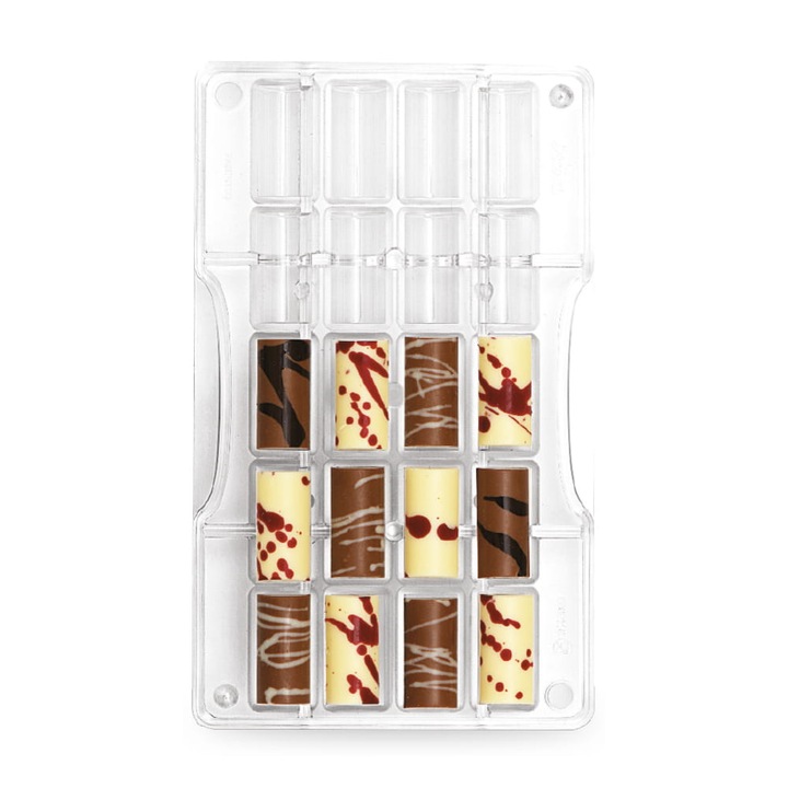 Forma prajituri Decora, cilindru, 20 guri, 200x120x20mm