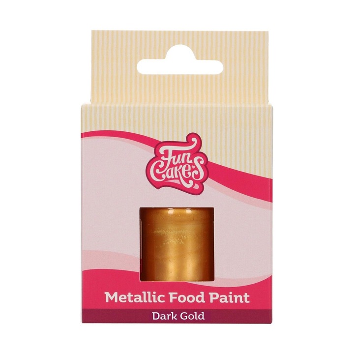 Colorant alimentar, FunCakes, Auriu, 30ml, usor de utilizat, comestibil