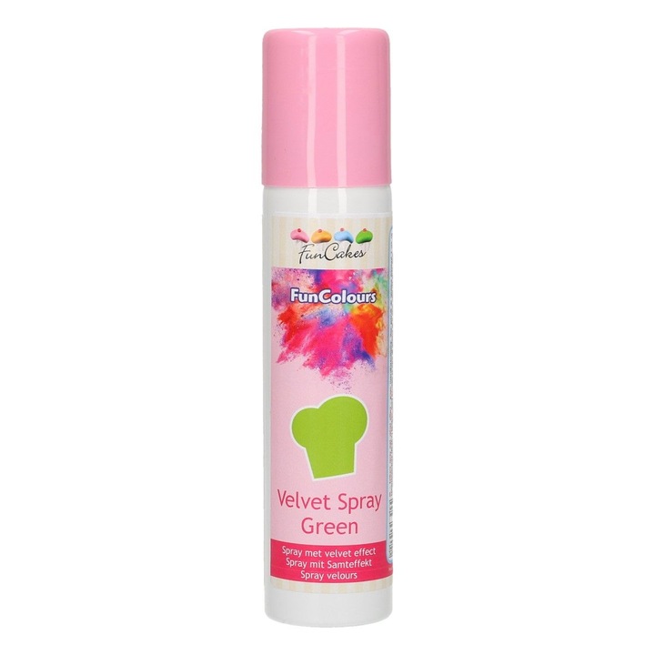 Spray decor pentru prajituri, 100ml, FunCakes, verde