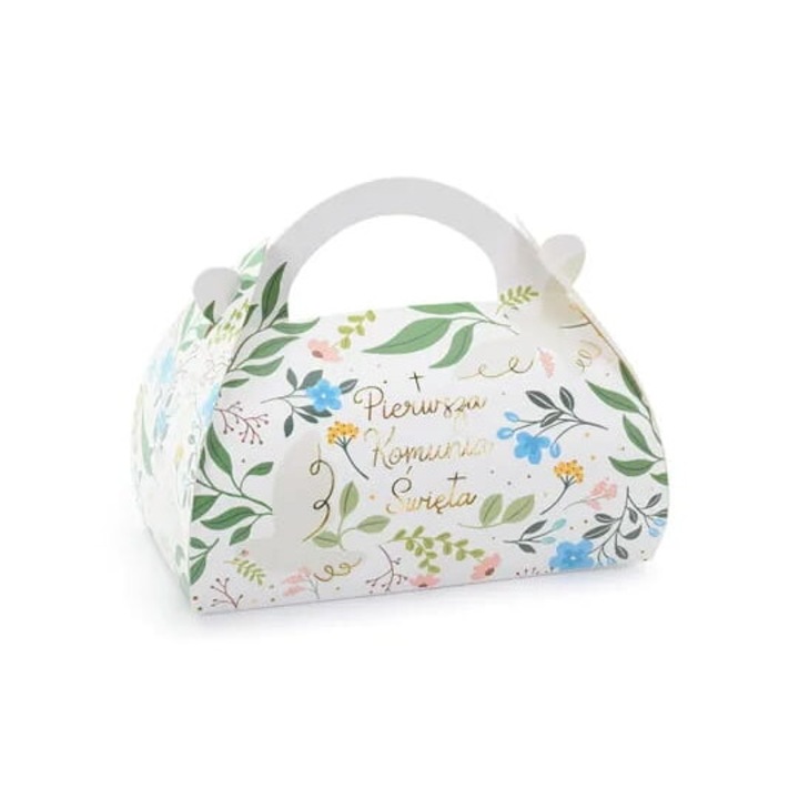 Pachet de 10 cutii pentru tort, PartyDeco, 16x15x8cm