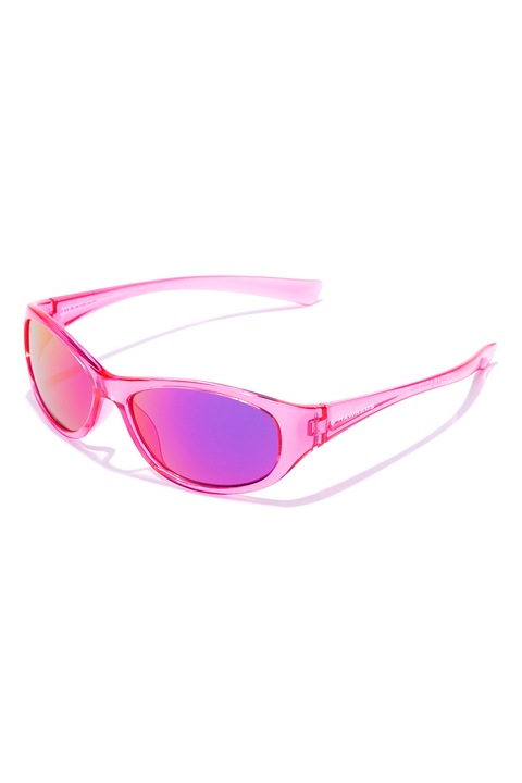Hawkers, Ochelari de soare unisex cu model wrap, 120, Fucsia/Roz pastel