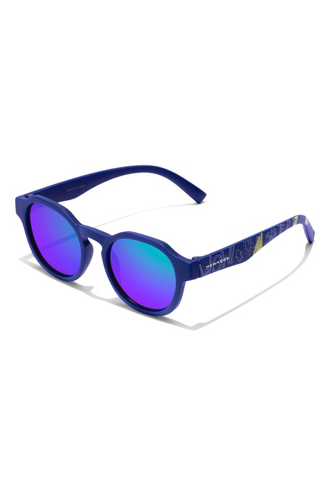 Hawkers, Овални слънчеви очила, 17-130, Тъмносин/Маслинено зелено