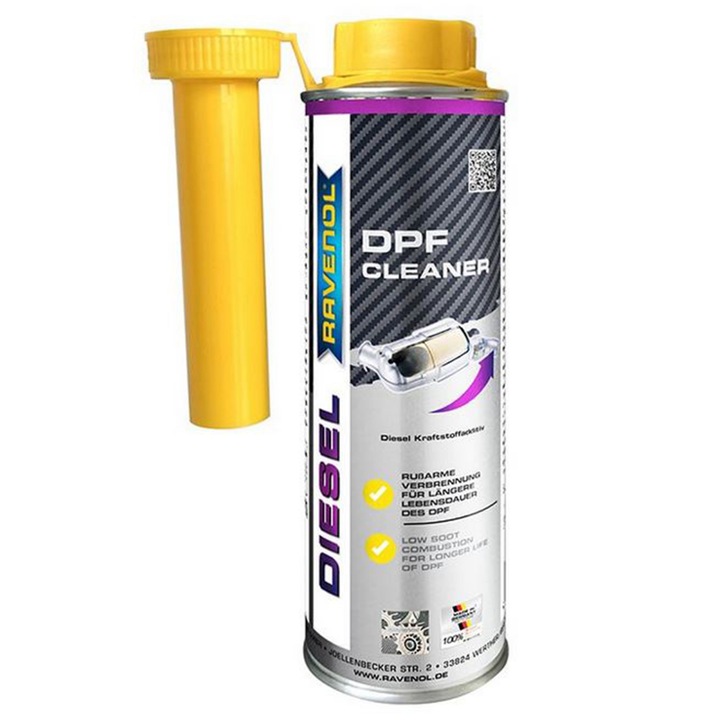 RAVENOL DPF Cleaner 300 ml почистваща добавка, намалява емисиите, удължава експлоатационния живот