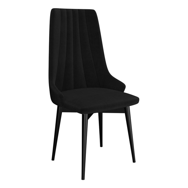 Scaun Beriteno, MIRJAN24, negru, 54x60x99 cm