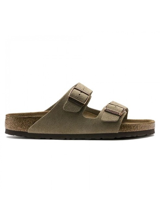 Birkenstock, Nyersbőr papucs csatos pántokkal, Bézs, 37