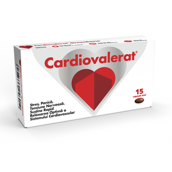 Supliment alimentar, Cardiovalerat, 15 capsule