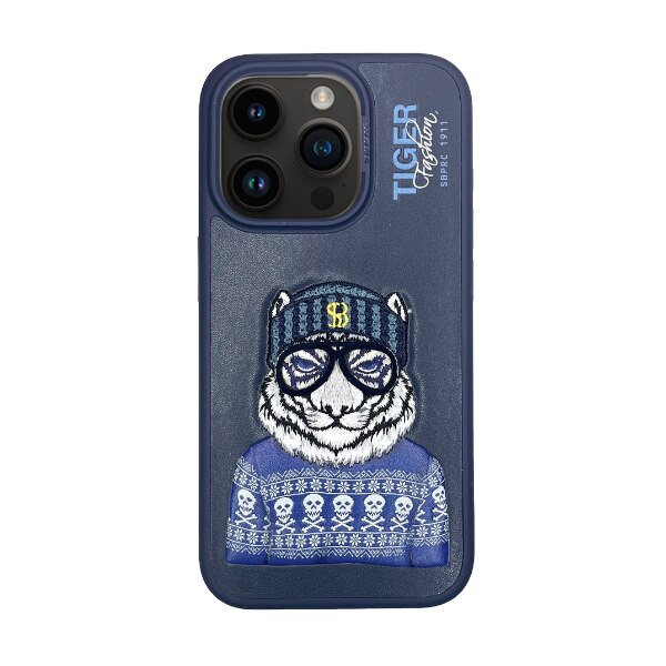 Husa Premium pentru iPhone 15 Pro Max SBPRC Polo Fergus Navy Broderie