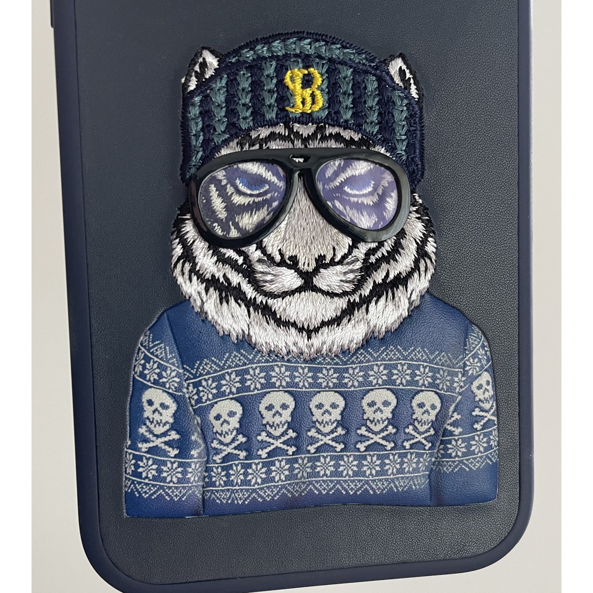 Husa Premium pentru iPhone 15 Pro Max SBPRC Polo Fergus Navy Broderie