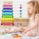 Xilofon pentru copii, TREXORA, lemn de pin, multicolor, 4 ani, set educativ