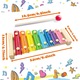 Xilofon pentru copii, TREXORA, lemn de pin, multicolor, 4 ani, set educativ