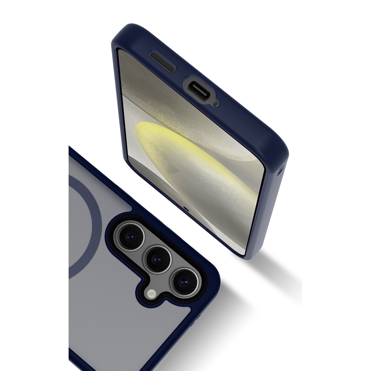 Husa de Protectie, Compatibila Samsung Galaxy S24, Doctor Shield Fantom, MagSafe - Albastru