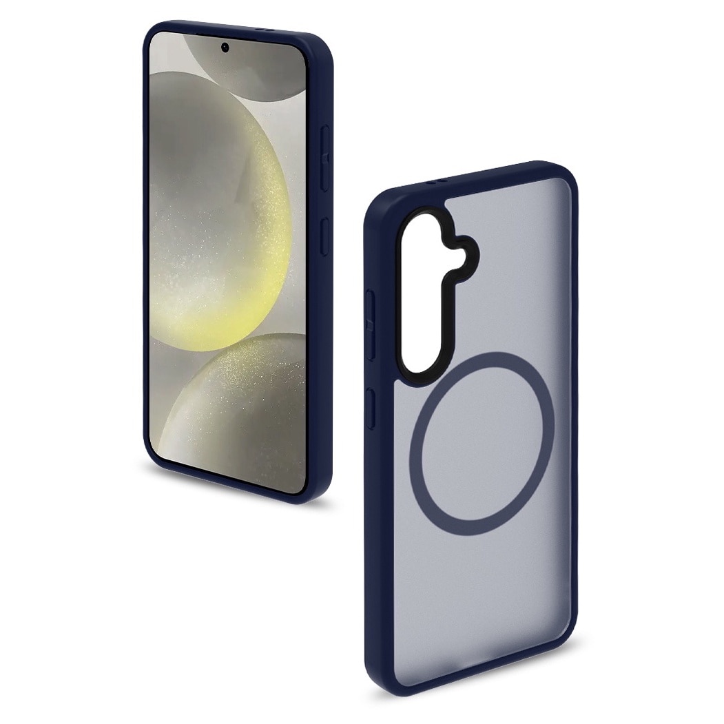 Husa de Protectie, Compatibila Samsung Galaxy S24, Doctor Shield Fantom, MagSafe - Albastru