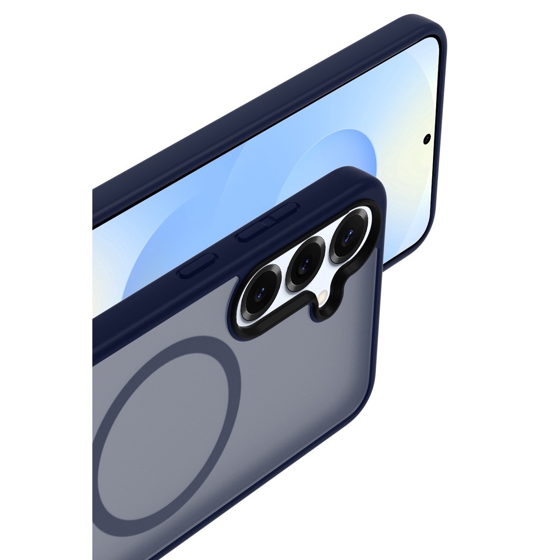 Husa de Protectie, Compatibila Samsung Galaxy S25 Plus, Doctor Shield Fantom, MagSafe - Albastru