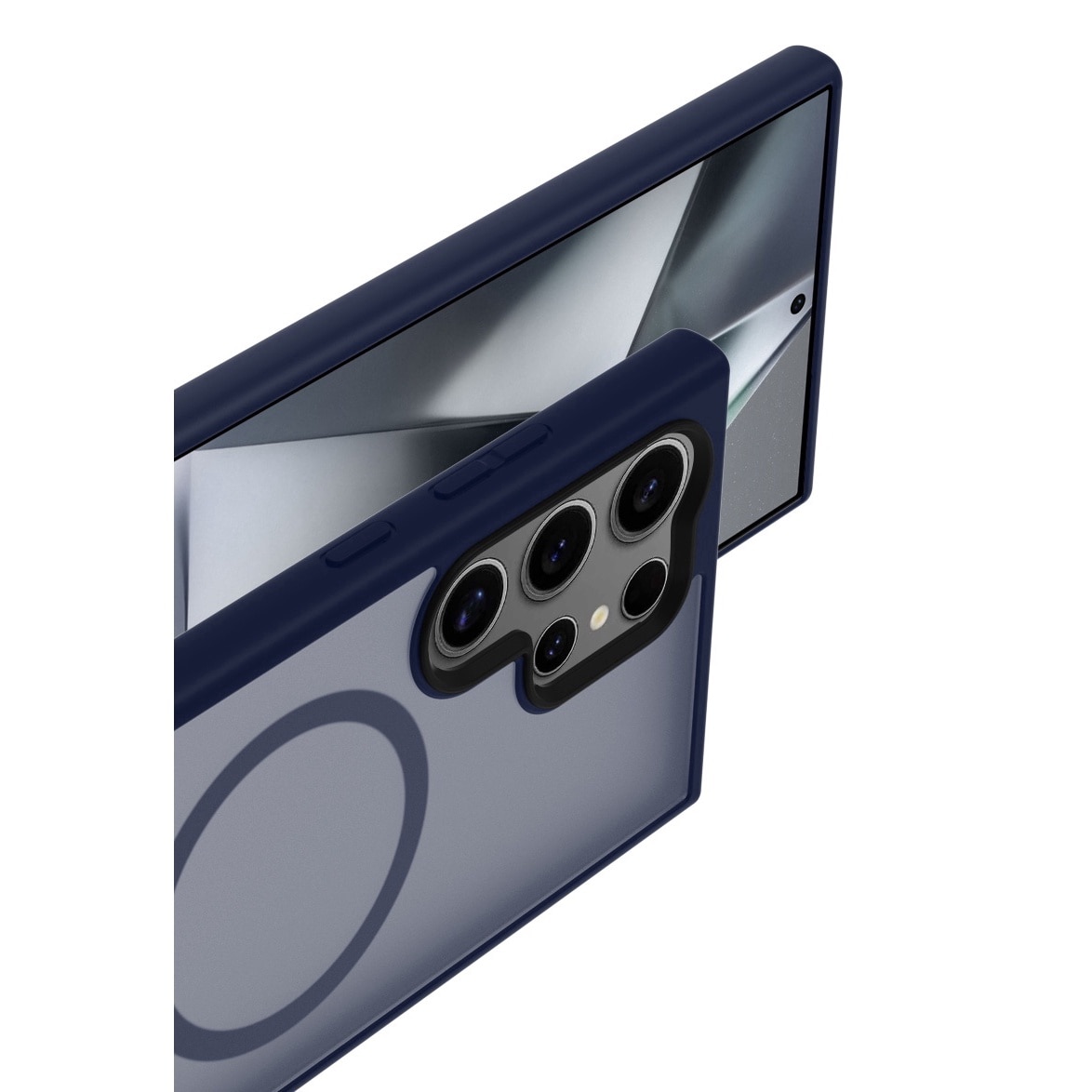 Husa de Protectie, Compatibila Samsung Galaxy S24 Ultra, Doctor Shield Fantom, MagSafe - Albastru