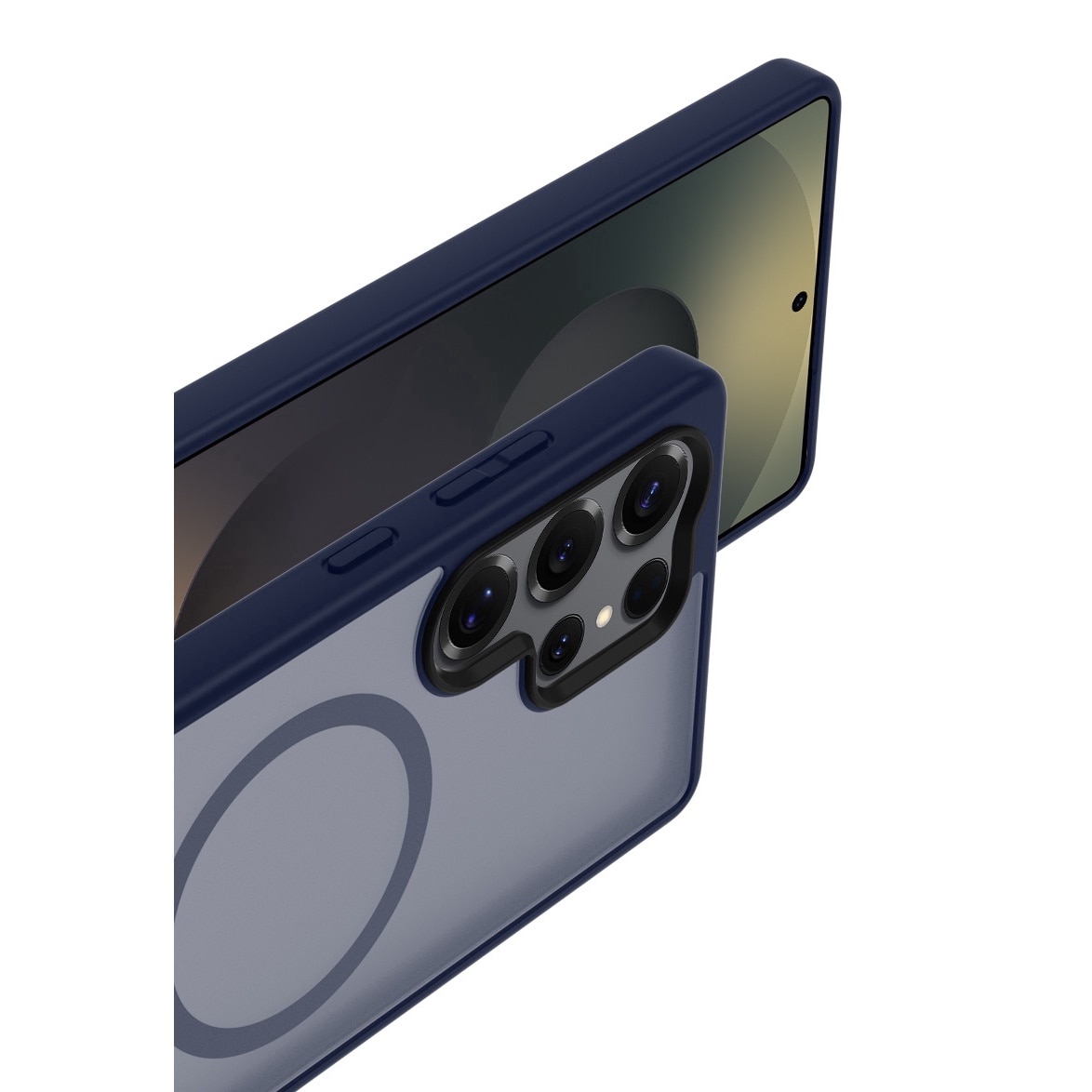 Husa de Protectie, Compatibila Samsung Galaxy S25 Ultra, Doctor Shield Fantom, MagSafe - Albastru