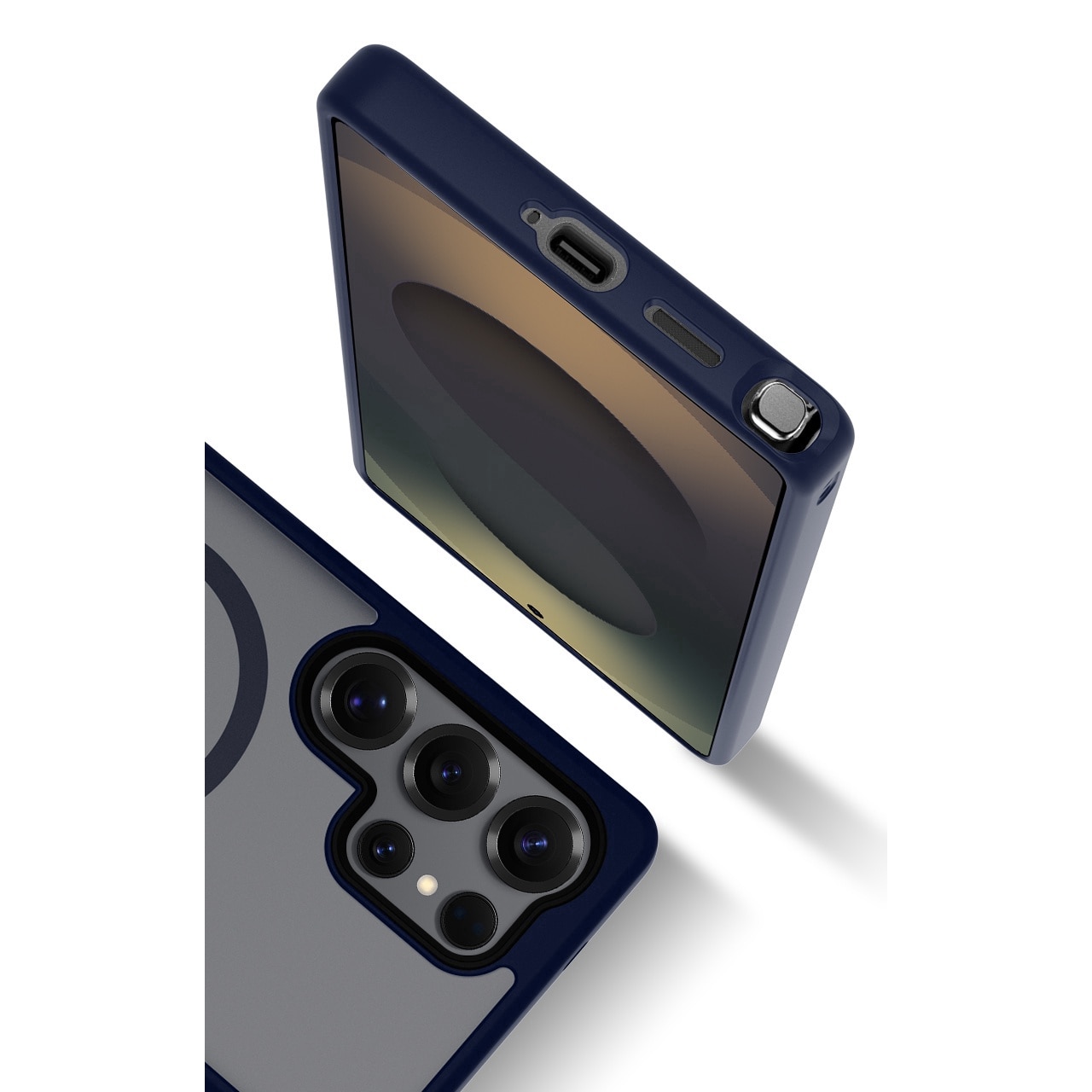 Husa de Protectie, Compatibila Samsung Galaxy S25 Ultra, Doctor Shield Fantom, MagSafe - Albastru