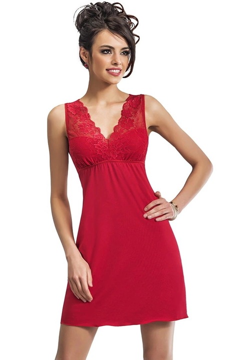 Camasa de noapte Donna Kristina rosu M