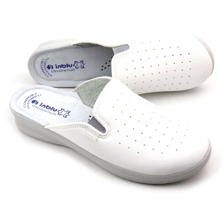 Дамски дамски чехли, Inblu, бели, 35 EU