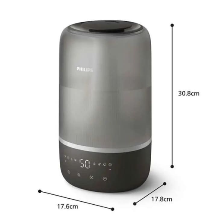 Овлажнител за Въздух - Топ 10 Най-Добрите Ултразвуков овлажнител Philips HU1510/03, 275 ml/h, 3 литра, с осветление, за помещения до 41 m²