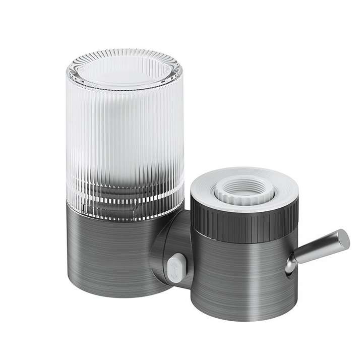 Ivóvízszűrő, BOMSTOM, mosogatóba szerelhető, aktív szén, fekete, 147x65x105mm