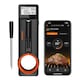Termometru digital pentru carne, INKBIRD INT-21-B, Bluetooth, sonda ultra subtire 5mm, stocare date offline, negru