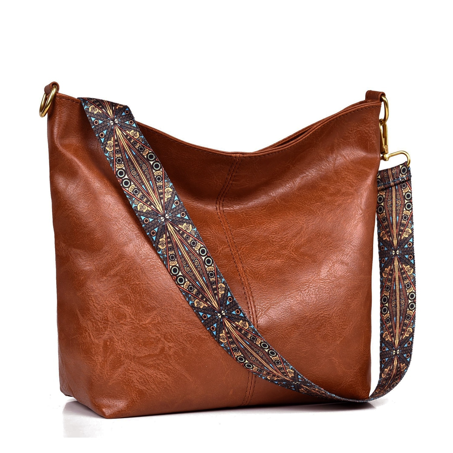 Geanta dama, AllizBan®, Piele, cu bareta de umar, 31.5 x 25.5 x 10