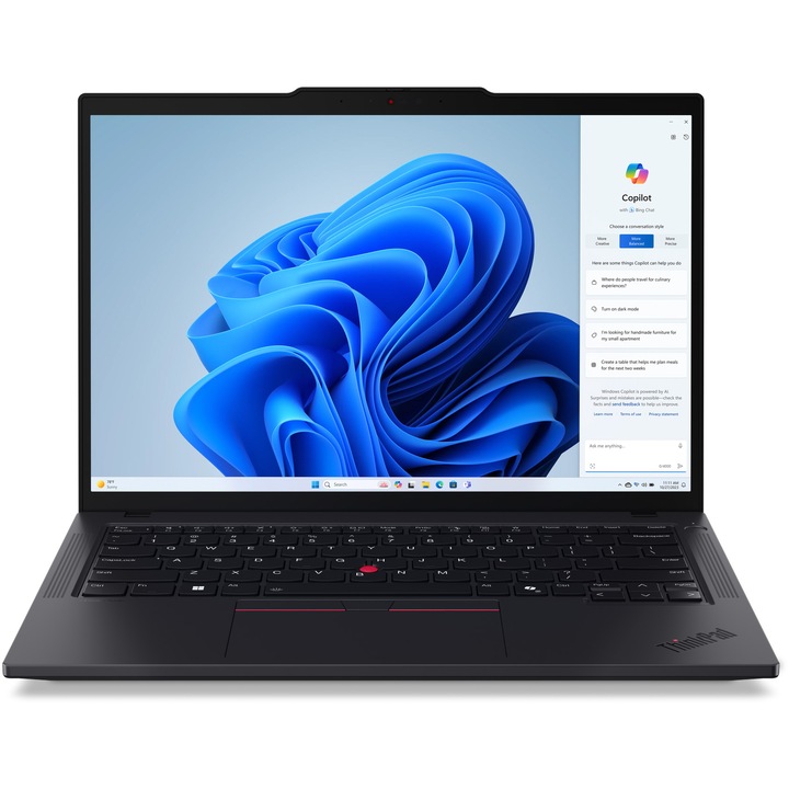 Lenovo ThinkPad T14 Gen 5 laptop AMD Ryzen™ 7 PRO 8840U processzorral akár 5,1 GHz-ig, 14" WUXGA, IPS, 32 GB DDR5 RAM, 1 TB SSD, AMD Radeon™ 780M grafikus kártya, Windows® 11 Pro, fekete, Care 3y on-site Premium