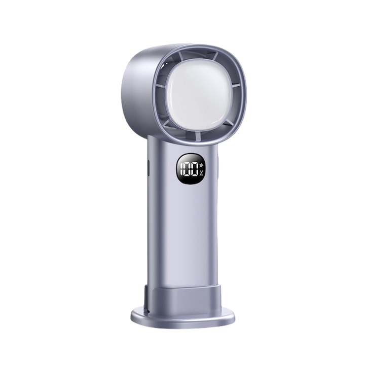 Hordozható kézi ventilátor, USB ventilátor, hordozható személyes ventilátor 100 állítható sebességgel, újratölthető mini ventilátor 3000mAh akkumulátorral utazáshoz, kültéri kempingezéshez, ajándékok nőknek és férfiaknak, lila