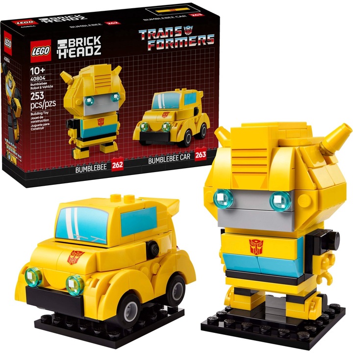 LEGO BrickHeadz Transformers – Bumblebee robot és jármű