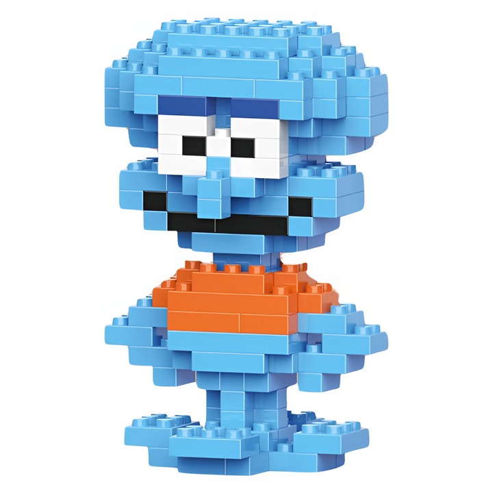 Squidward Tentacles Spongebob Innovium™ építőkészlet, prémium készlet 149 darabbal, polip modell, kiváló minőségű ABS anyag, 7,2 × 3,8 × 4,6 cm, 50 gramm, oktatójáték gyerekeknek és felnőtteknek