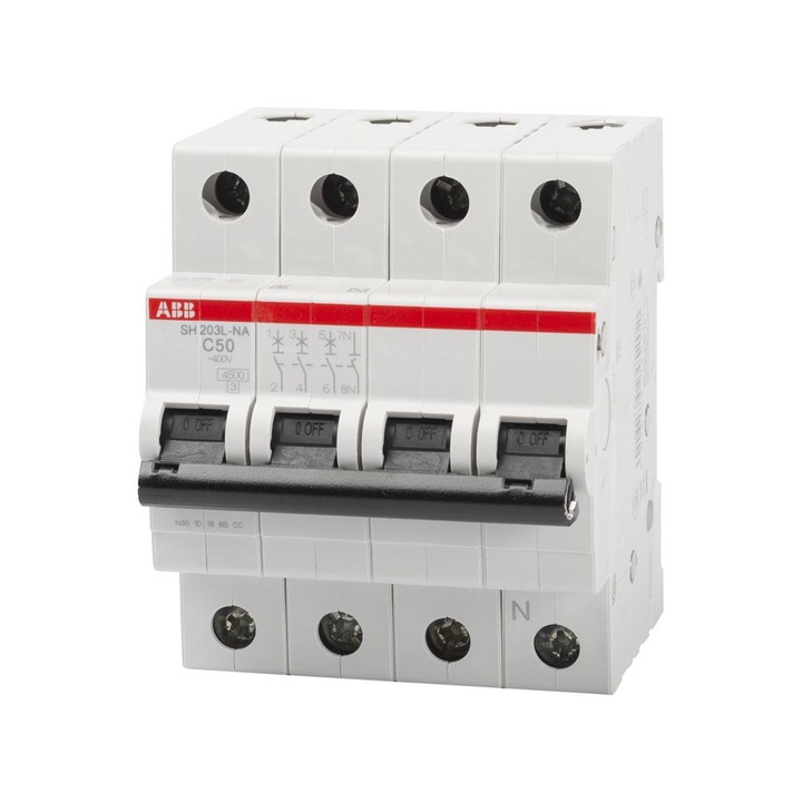 Автоматичен прекъсвач 50A 3P+NC 4.5Ka SH203-L-NA ABB